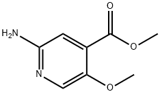 METHYL 2-AMINO-5-METHOXYISONICOTINATE Structure