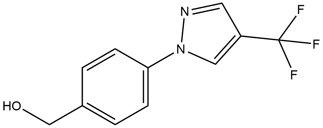 4-[4-(Trifluoromethyl)-1H-pyrazol-1-yl]benzenemethanol Structure