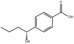 Benzoic acid, 4-[(1R)-1-hydroxybutyl]- Structure