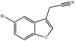 2-(5-bromo-1-benzofuran-3-yl)acetonitrile 구조식 이미지