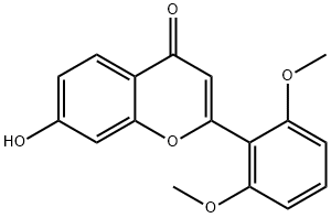 2-(2,6-Dimethoxyphenyl)-7-hydroxy-4H-chromen-4-one Structure