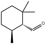 Cyclohexanecarboxaldehyde, 2,2,6-trimethyl-, (1R,6S)- Structure