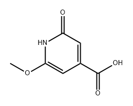 4-Pyridinecarboxylic acid, 1,2-dihydro-6-methoxy-2-oxo- Structure