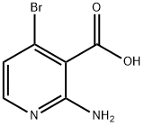 3-Pyridinecarboxylic acid, 2-amino-4-bromo- 구조식 이미지