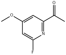 1-(6-FLUORO-4-METHOXYPYRIDIN-2-YL)ETHANONE Structure