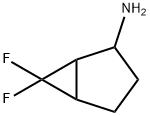 Bicyclo[3.1.0]hexan-2-amine, 6,6-difluoro- Structure