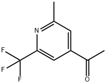 4'-Acetyl-2'-methyl-6'-(trifluoromethyl)pyridine 구조식 이미지