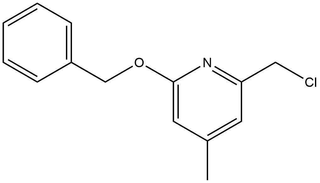 2-(Chloromethyl)-4-methyl-6-(phenylmethoxy)pyridine Structure