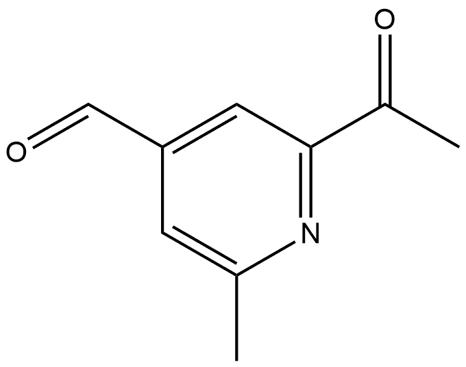 2-Acetyl-6-methyl-4-pyridinecarboxaldehyde 구조식 이미지