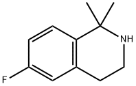 6-FLUORO-1,1-DIMETHYL-1,2,3,4-TETRAHYDROISOQUINOLINE 구조식 이미지