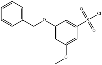 3-Methoxy-5-(phenylmethoxy)benzenesulfonyl chloride Structure