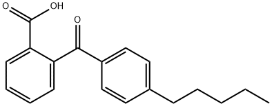 Benzoic acid, 2-(4-pentylbenzoyl)- 구조식 이미지