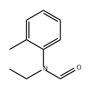 Formamide, N-ethyl-N-(2-methylphenyl)- Structure