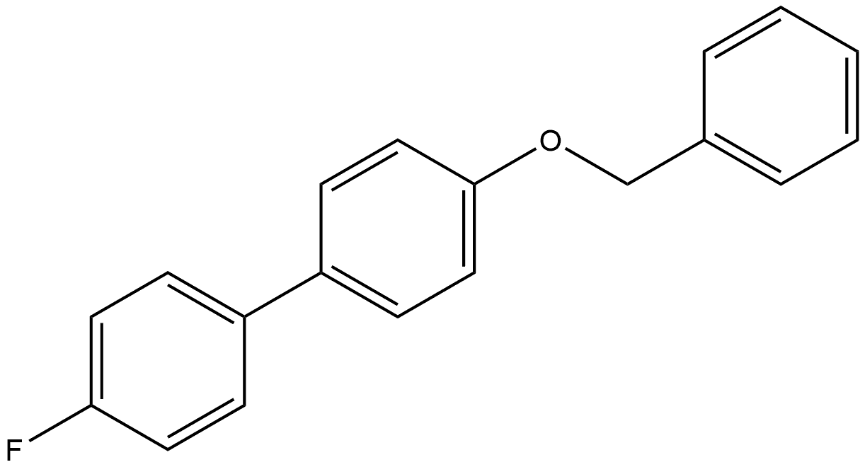 4-Fluoro-4'-(phenylmethoxy)-1,1'-biphenyl Structure