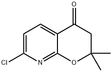 7-Chloro-2,3-dihydro-2,2-dimethyl-4H-pyrano[2,3-b]pyridin-4-one Structure