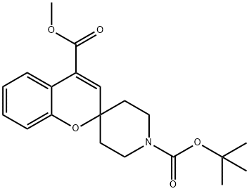 Spiro[2H-1-benzopyran-2,4'-piperidine]-1',4-dicarboxylic acid, 1'-(1,1-dimethylethyl) 4-methyl ester Structure