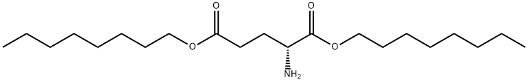 D-Glutamic acid, 1,5-dioctyl ester Structure