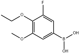 (4-thoxy-3-fluoro-5-mthoxyphnyl)boronic acid Structure