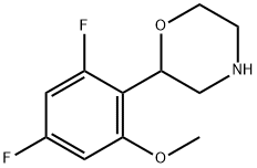 2-(2,4-difluoro-6-methoxyphenyl)morpholine 구조식 이미지