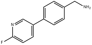 Benzenemethanamine, 4-(6-fluoro-3-pyridinyl)- Structure