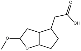 2H-Cyclopenta[b]furan-4-acetic acid, hexahydro-2-methoxy- 구조식 이미지