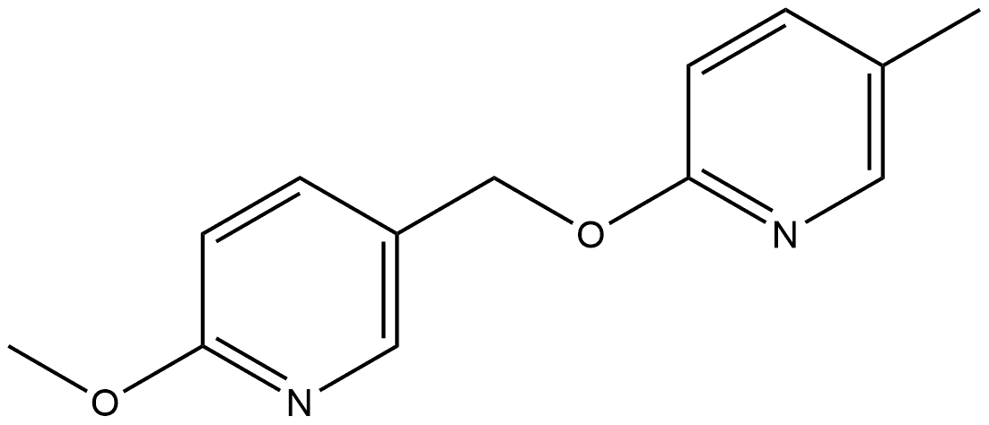 Pyridine, 2-methoxy-5-[[(5-methyl-2-pyridinyl)oxy]methyl]- Structure