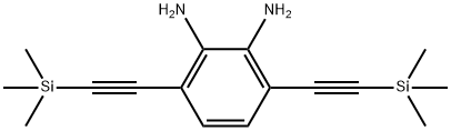 1,2-Benzenediamine, 3,6-bis[2-(trimethylsilyl)ethynyl]- Structure