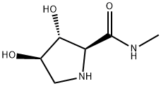 (2S,3R,4R)-3,4-Dihydroxy-N-methyl-2-pyrrolidine carboxamide Structure