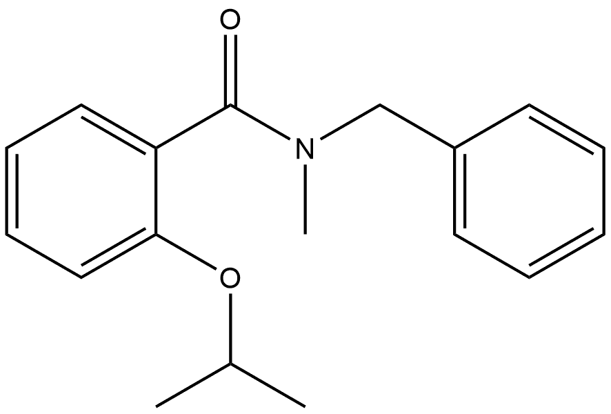 N-Methyl-2-(1-methylethoxy)-N-(phenylmethyl)benzamide Structure