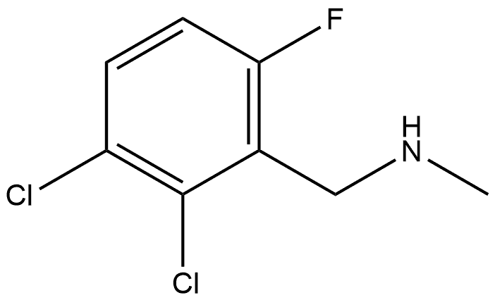 (2,3-Dichloro-6-fluoro-benzyl)-methyl-amine Structure