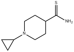 4-Piperidinecarbothioamide, 1-cyclopropyl- Structure