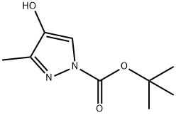 tert-Butyl 4-hydroxy-3-methyl-1h-pyrazole-1-carboxylate Structure