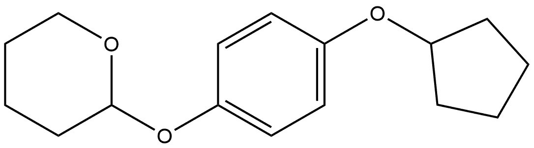 2-[4-(Cyclopentyloxy)phenoxy]tetrahydro-2H-pyran Structure