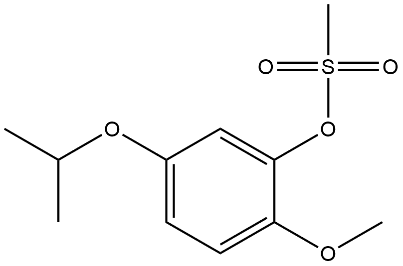 Phenol, 2-methoxy-5-(1-methylethoxy)-, 1-methanesulfonate Structure