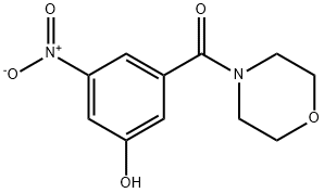 3-[(morpholin-4-yl)carbonyl]-5-nitrophenol Structure