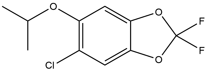 5-Chloro-2,2-difluoro-6-(1-methylethoxy)-1,3-benzodioxole Structure