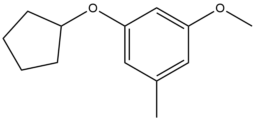 1-(Cyclopentyloxy)-3-methoxy-5-methylbenzene Structure