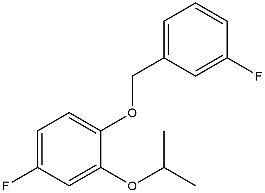 4-Fluoro-1-[(3-fluorophenyl)methoxy]-2-(1-methylethoxy)benzene Structure