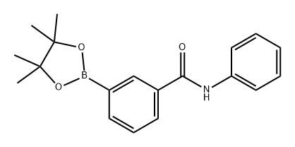 Benzamide, N-phenyl-3-(4,4,5,5-tetramethyl-1,3,2-dioxaborolan-2-yl)- Structure