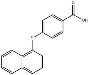 4-(Naphthalen-1-ylthio)benzoic acid 구조식 이미지