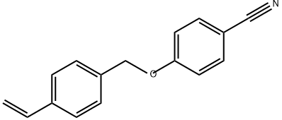 Benzonitrile, 4-[(4-ethenylphenyl)methoxy]- Structure
