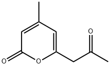 2H-Pyran-2-one, 4-methyl-6-(2-oxopropyl)- 구조식 이미지