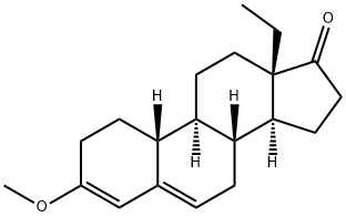 Gona-3,5-dien-17-one, 13-ethyl-3-methoxy- Structure