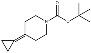 1-Piperidinecarboxylic acid, 4-cyclopropylidene-, 1,1-dimethylethyl ester Structure