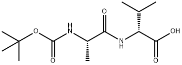 D-Valine, N-[(1,1-dimethylethoxy)carbonyl]-L-alanyl- 구조식 이미지