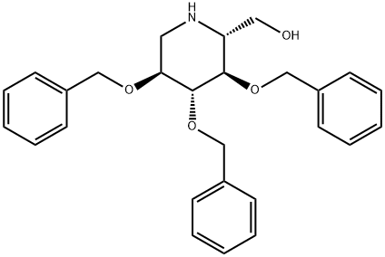 (2R,3R,4R,5S)-3,4,5-Tris(phenylmethoxy)-2-piperidinemethanol Structure