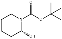1-Piperidinecarboxylic acid, 2-hydroxy-, 1,1-dimethylethyl ester, (2R)- Structure