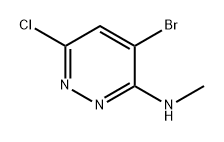 3-Pyridazinamine, 4-bromo-6-chloro-N-methyl- 구조식 이미지