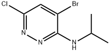 3-Pyridazinamine, 4-bromo-6-chloro-N-(1-methylethyl)- Structure