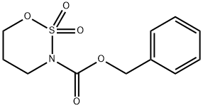 1,2,3-Oxathiazine-3(4H)-carboxylic acid, dihydro-, phenylmethyl ester, 2,2-dioxide Structure